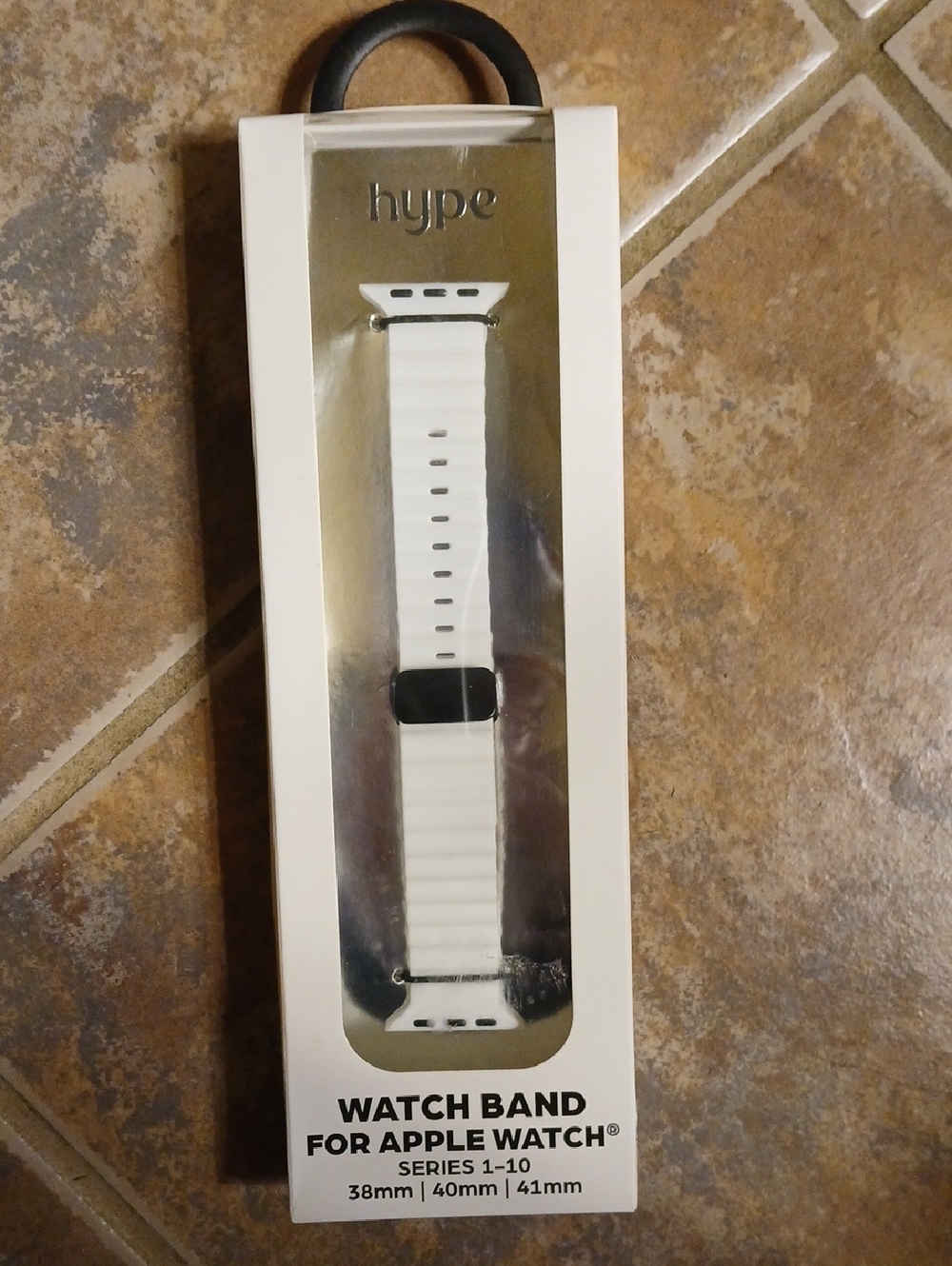 Hype Brand White Silicone Ribbed Band For Apple Watches